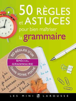 cover image of 50 règles et astuces de grammaire